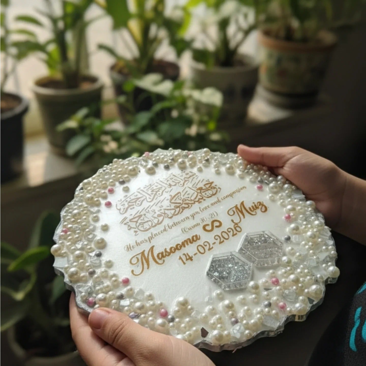 White Pearl enriched theme Engagement tray