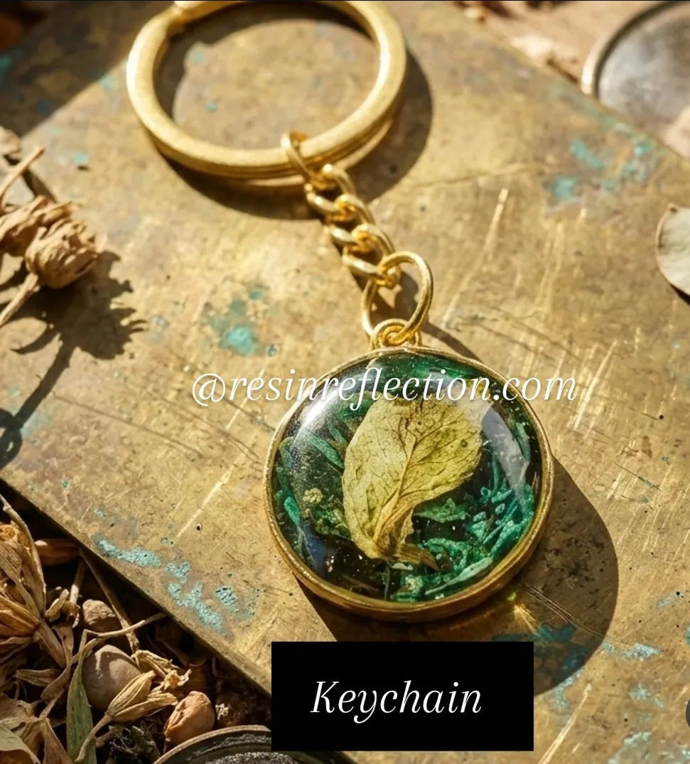 🌹 Real Dried Flowers Preserved jewelry ✨ Keychain