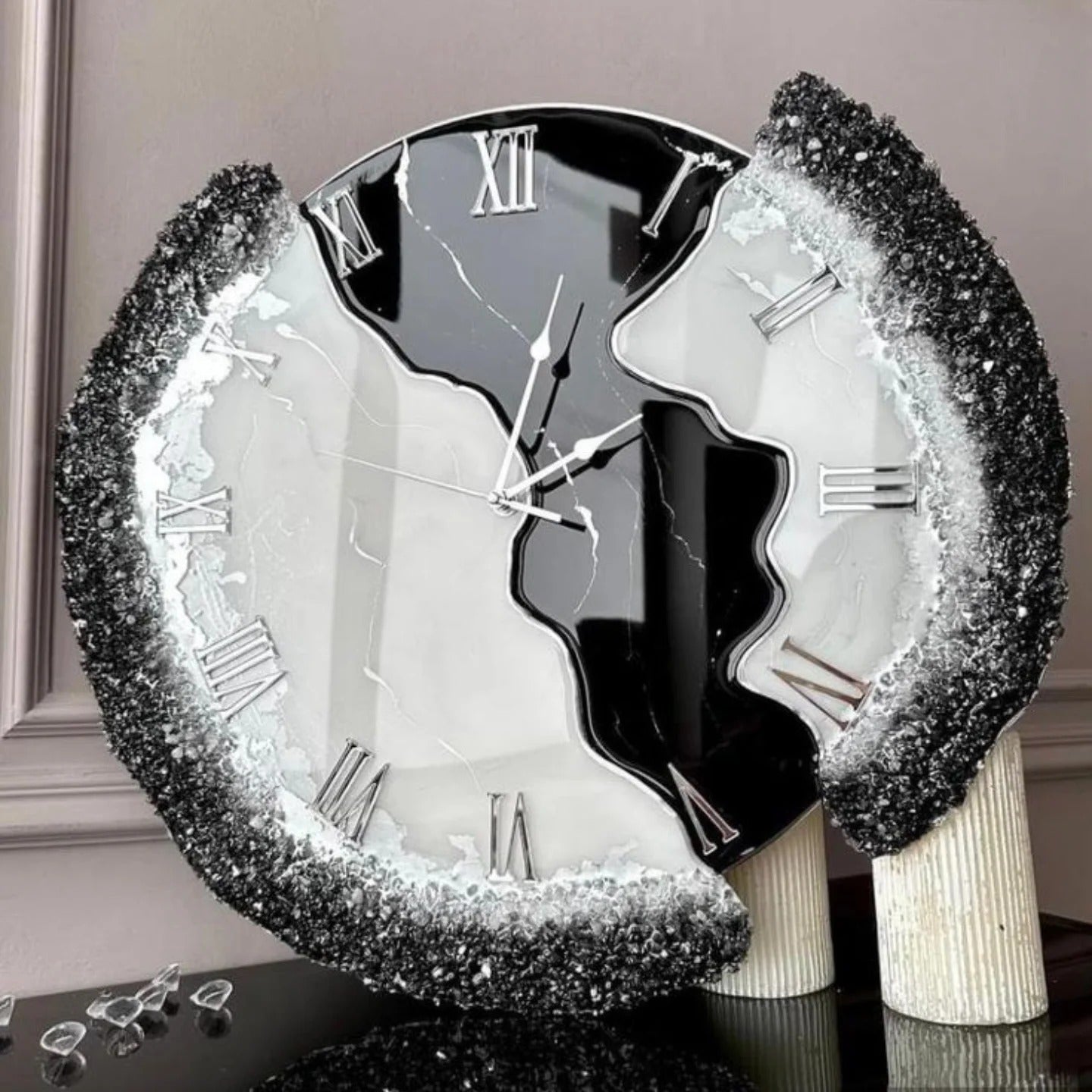 Resin luxury custom wall clock