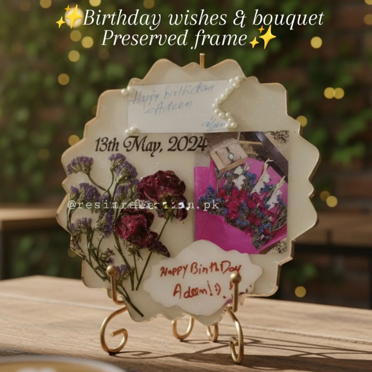 ✨❤️ 8 inch Preserved items frame Anniversary/birthday ❣️ frame Gifts 🎁