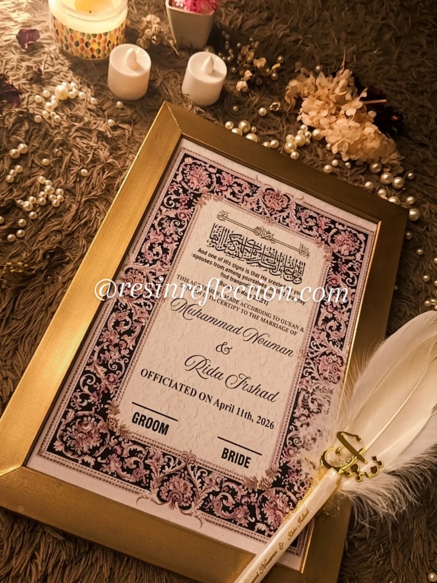 Nikkah Certificate/Nikkah Nama