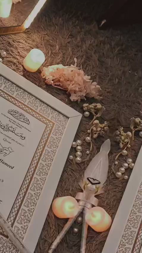 Nikkah Certificate Frame ✨ Nikkah Pen