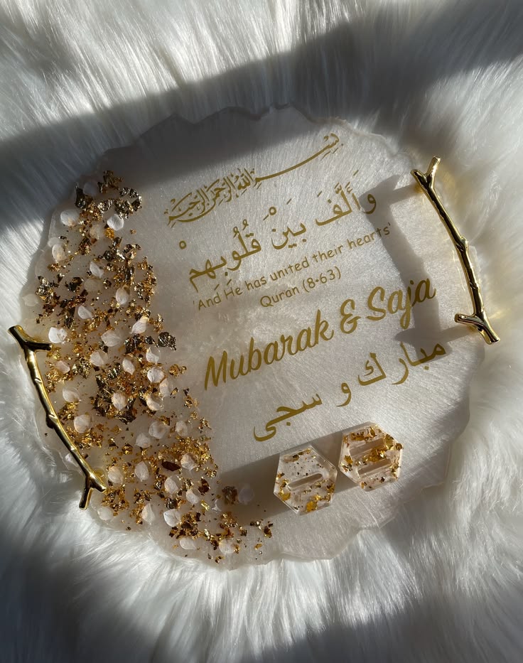 White Engagement Ring tray