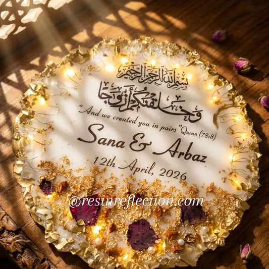✨ Nikkah lights Frame gifts❣️ frame Gifts 🎁