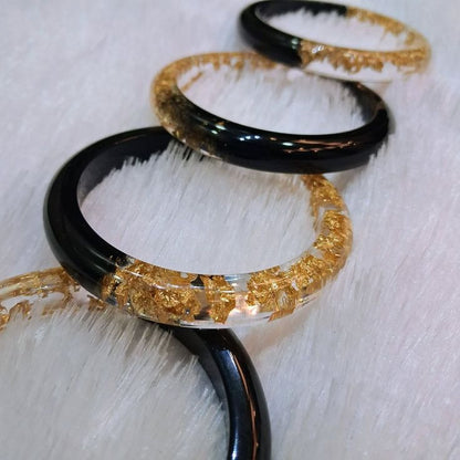 Resin Bangles Thin/thick available in all colors💕✨real dried flowers preserved