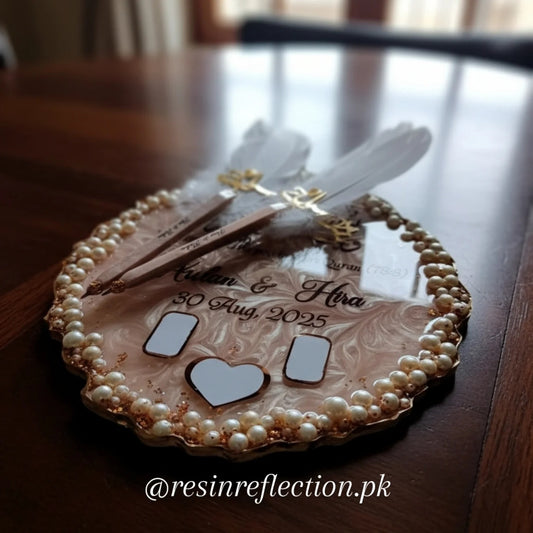 Rose Gold nikkah frame