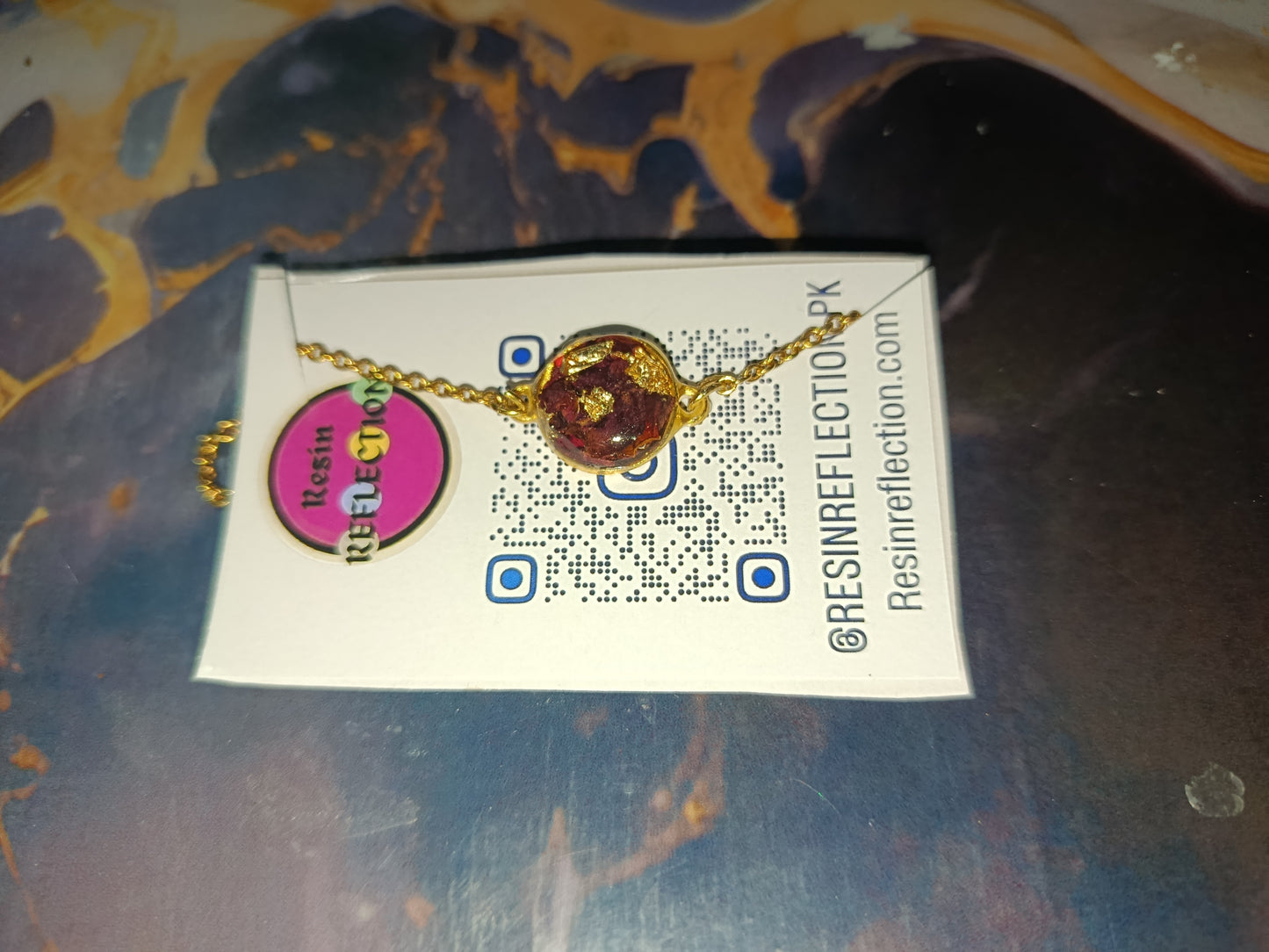 🌹 Real Dried Flowers Preserved jewelry ✨ 1 Bazel bracelet, Stainless steel