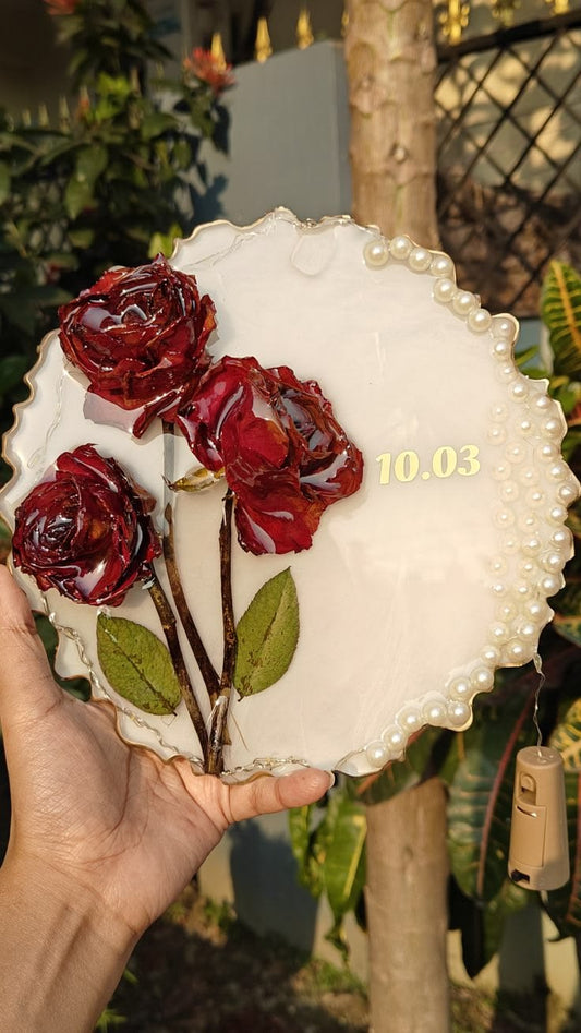 Resin Preserved flowers frame