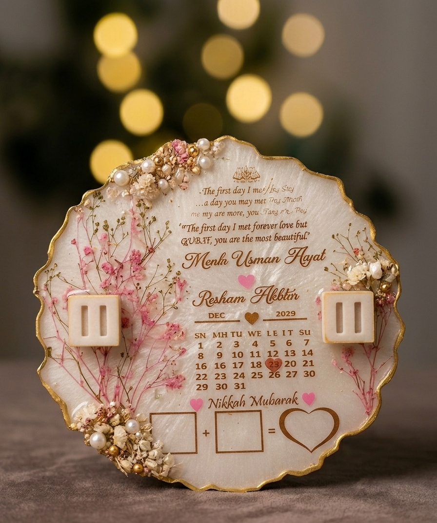 White & pink Combo engagement tray