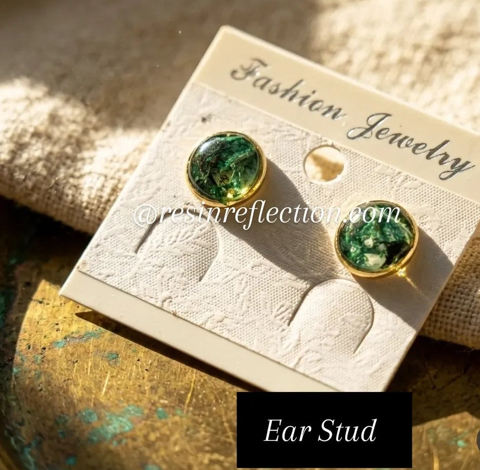 🌹 Real Dried Flowers Preserved jewelry ✨ Ear Studs, Stainless steel