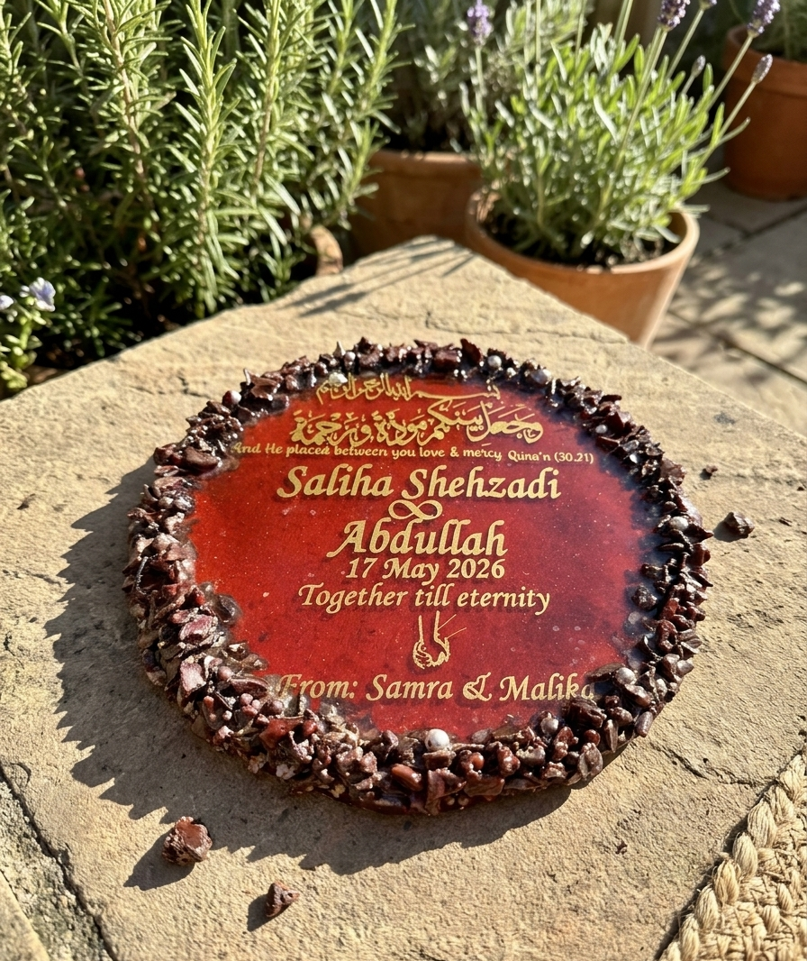 Red/ maroon Nikkah frame ✨🌹