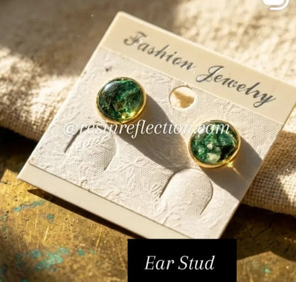 🌹 Real Dried Flowers Preserved jewelry ✨ Ear Studs, Stainless steel