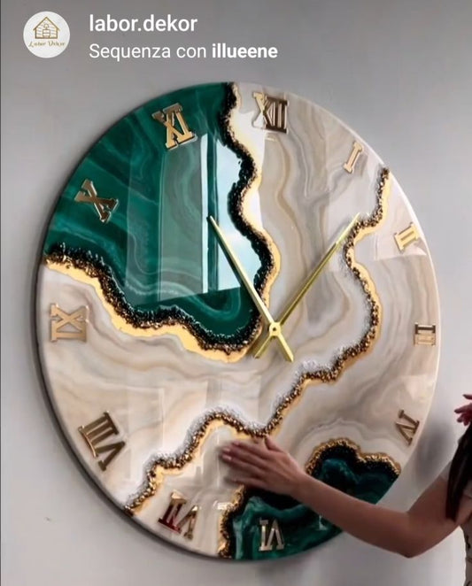 Resin luxury custom wall clock