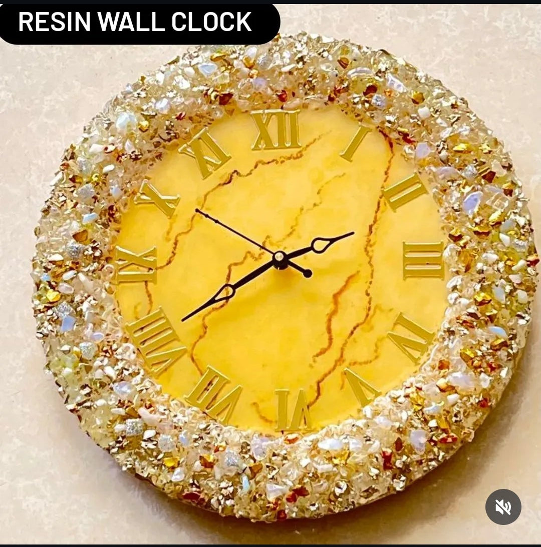 Resin Custom wall clock Custom colors