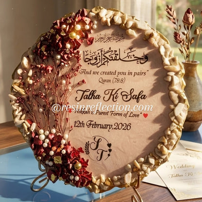 🩷 Rose Gold ✨❤️ Nikkah Frame