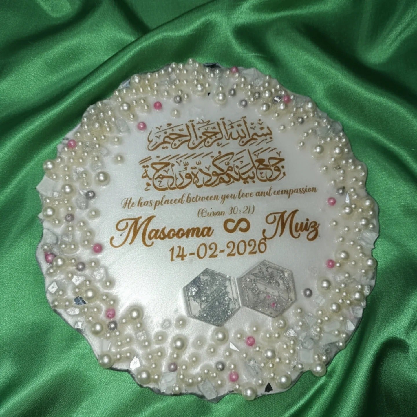 White Pearl enriched theme Engagement tray