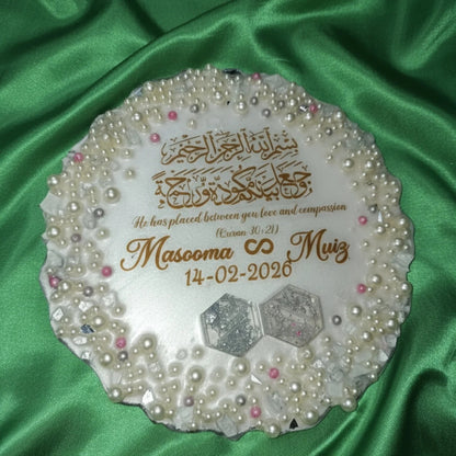 White Pearl enriched theme Engagement tray