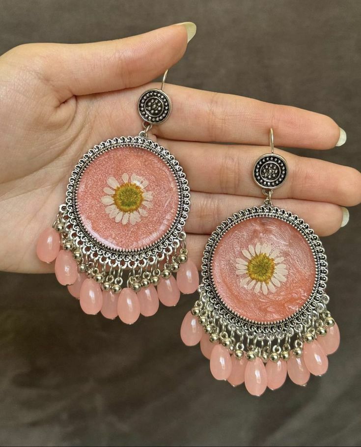Resin custom colors jhumkas