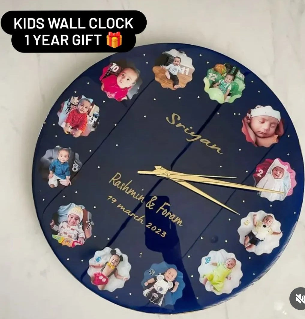 ✨🫶Baby 1 year Wall clock Gift 🎁💖